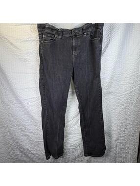 Calvin Klein Jeans Womens Jeans Faded Black Straight Leg  Denim Pants Sz 12